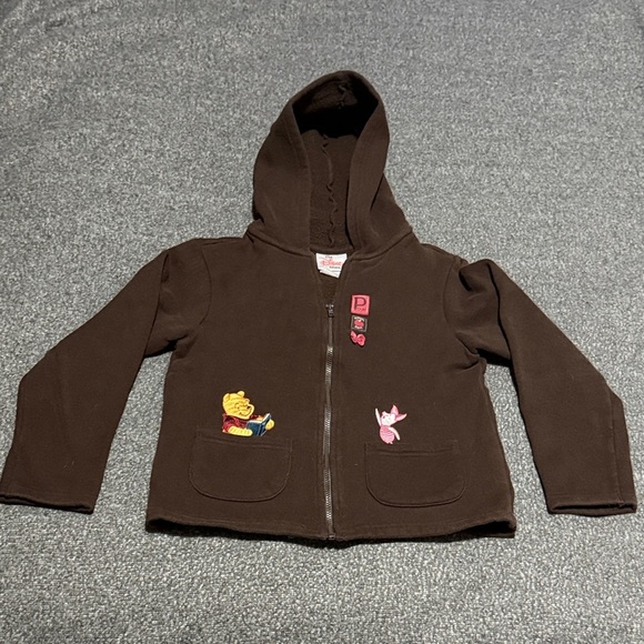 Disney Brown Kids Hoodie & Sweatpants Set with Winnie The Pooh and Piglet - Picture 3 of 11